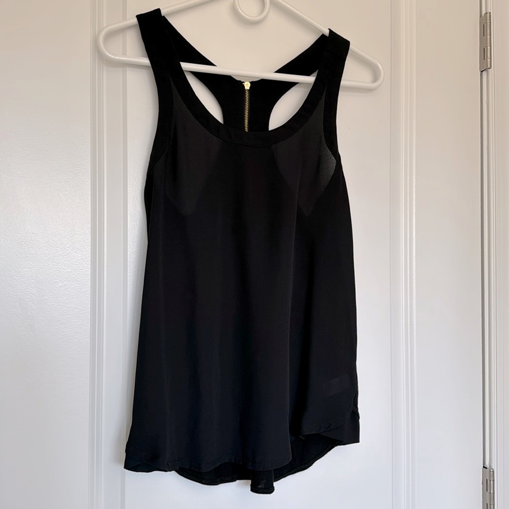 Express Women's Black Zip Back Tank (XS)